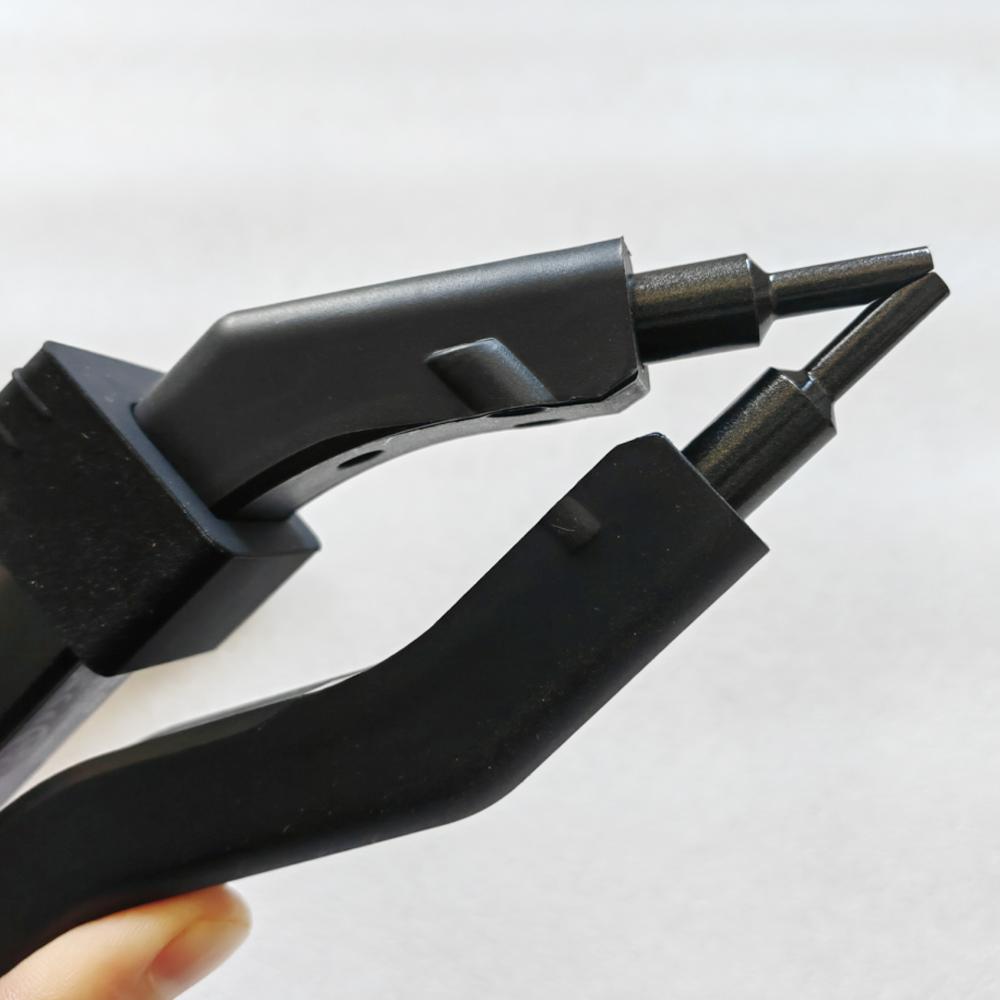 Noua sosire Calitate Black Heat Conector de păr Set de instrumente de extensie a părului cu fier de călcat controlabil cu temperatură