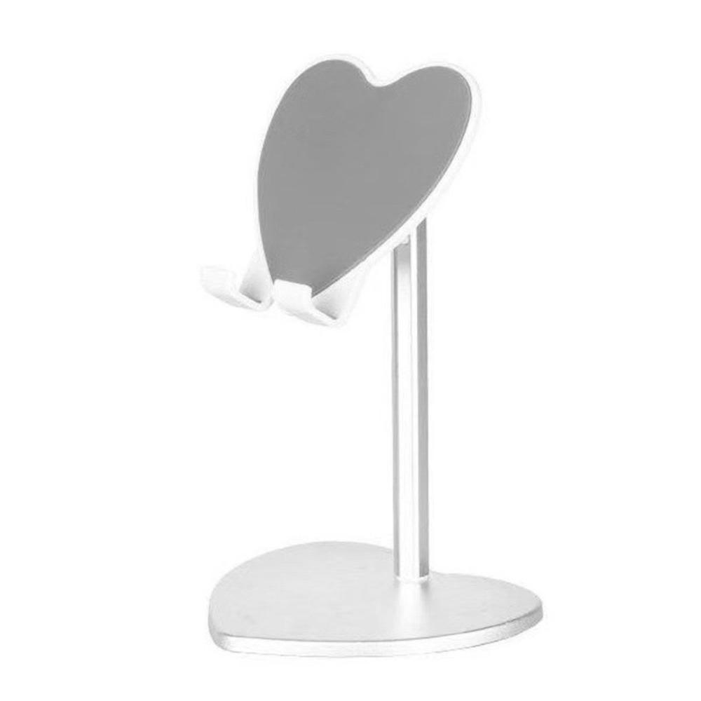 Retractable Tablet Holder Heart Shape Retractable Phone Holder Desktop Stand For Tablet Phone Use
