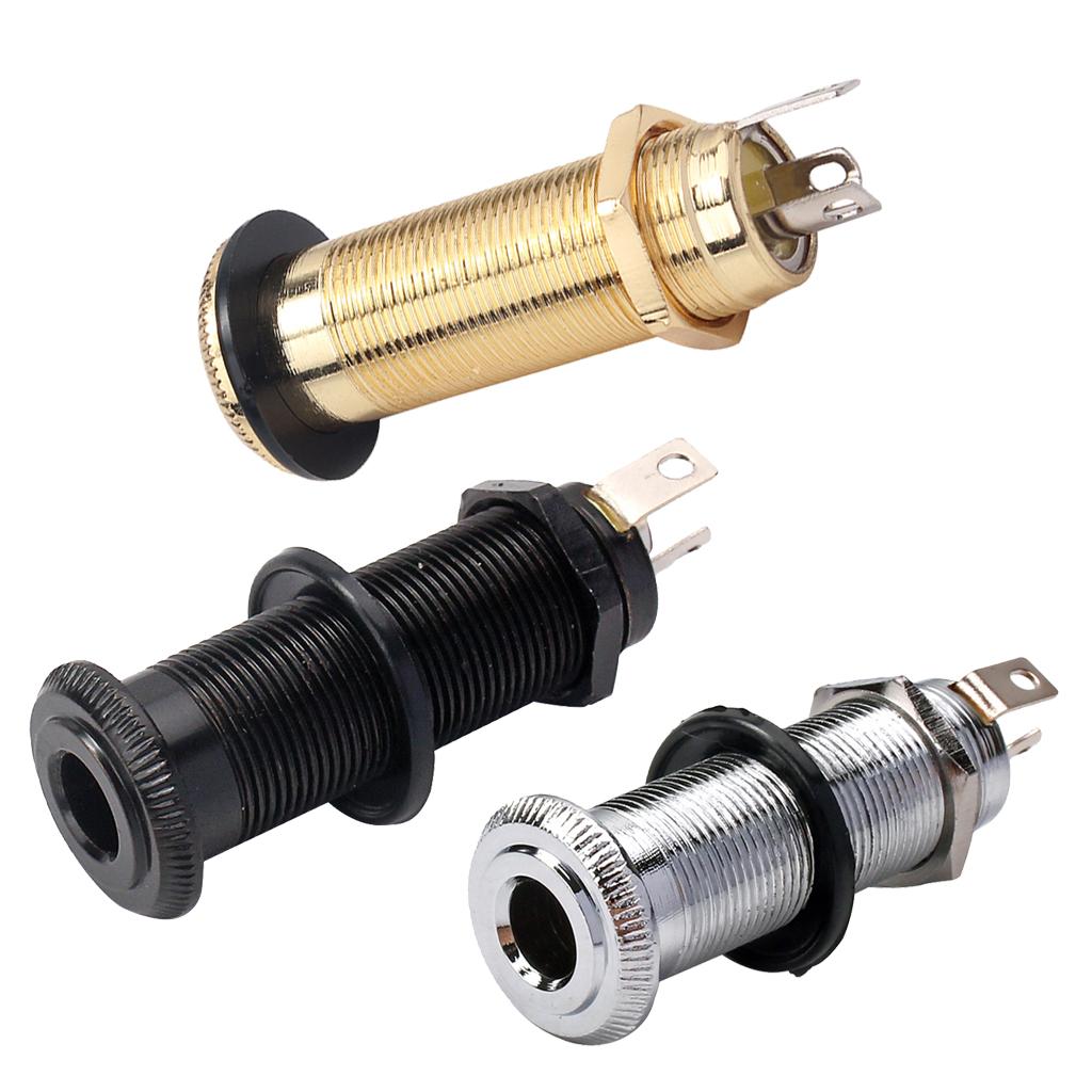 Gitarren-Tonabnehmer Ersatzteile Kupfer Endpin Stecker Gewindezylinder Buchse für DIY Reparatur