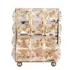 European Style Crystal Storage Box Crystal Jewelry Trinket Box Square Earrings Rings Organizer for Gift Giving Home