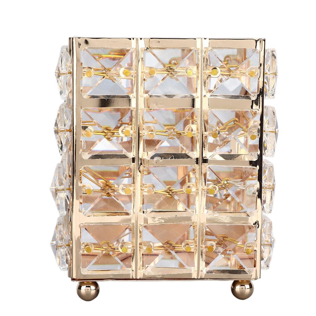 European Style Crystal Storage Box Crystal Jewelry Trinket Box Square Earrings Rings Organizer for Gift Giving Home