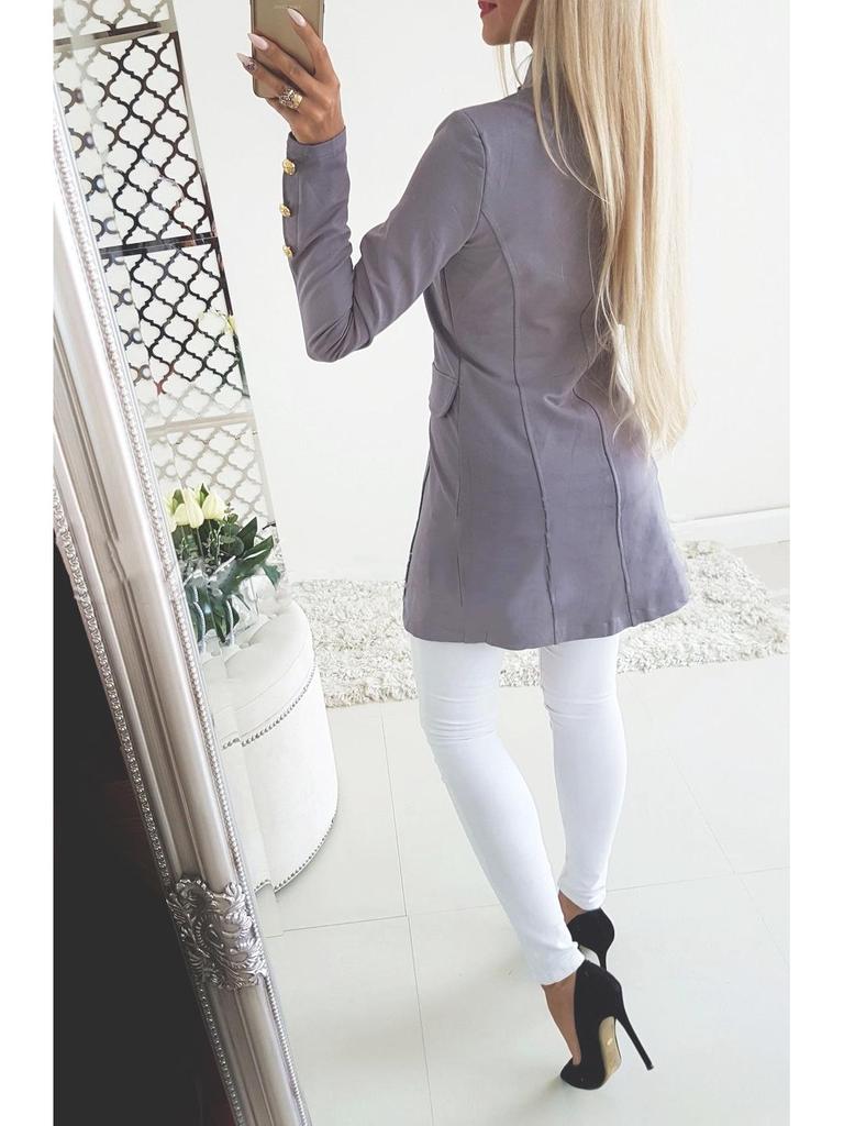 European American Slim-Fit Long-Sleeve Blazer Jacket