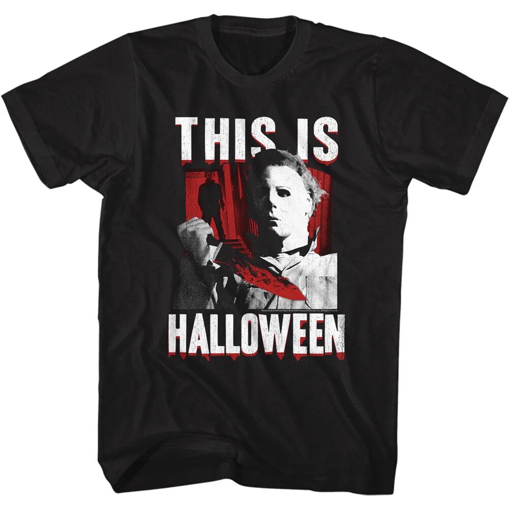 Halloween Horror Movie Michael Myers Boogie Man This Is Halloween Men s T Shirt 4XL