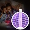 Foldable Bug Zapper Racket Rechargeable Mosquito Swatter Safe Fly Killer and Mosquito Trap Lamp for Home Indoor Outdoor