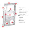 10PCS High Carbon Steel Silver Multifunction Survival Knife Card Camping Tool with Portable