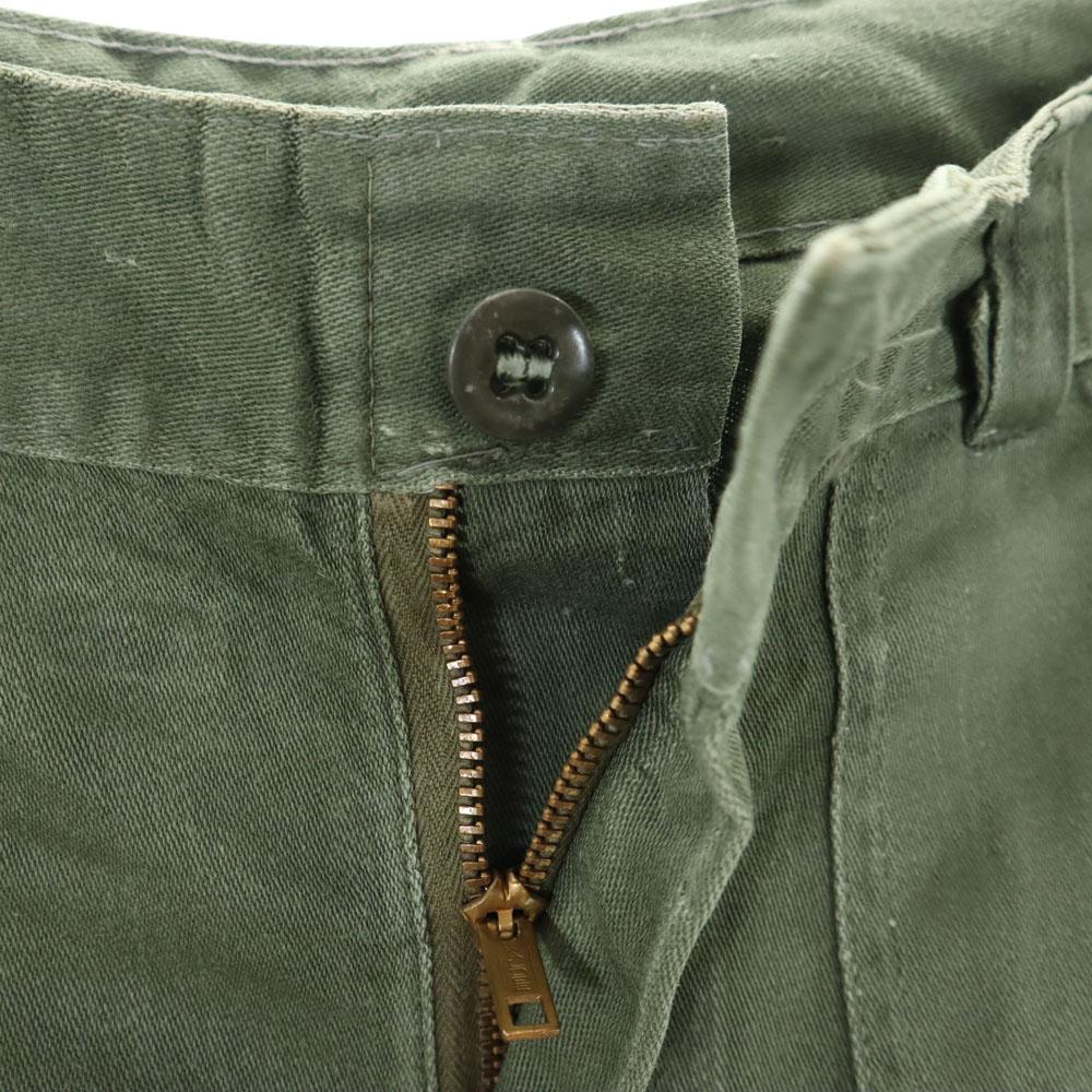 US ARMY 70s vintage Baker Pants khaki military Men's Used