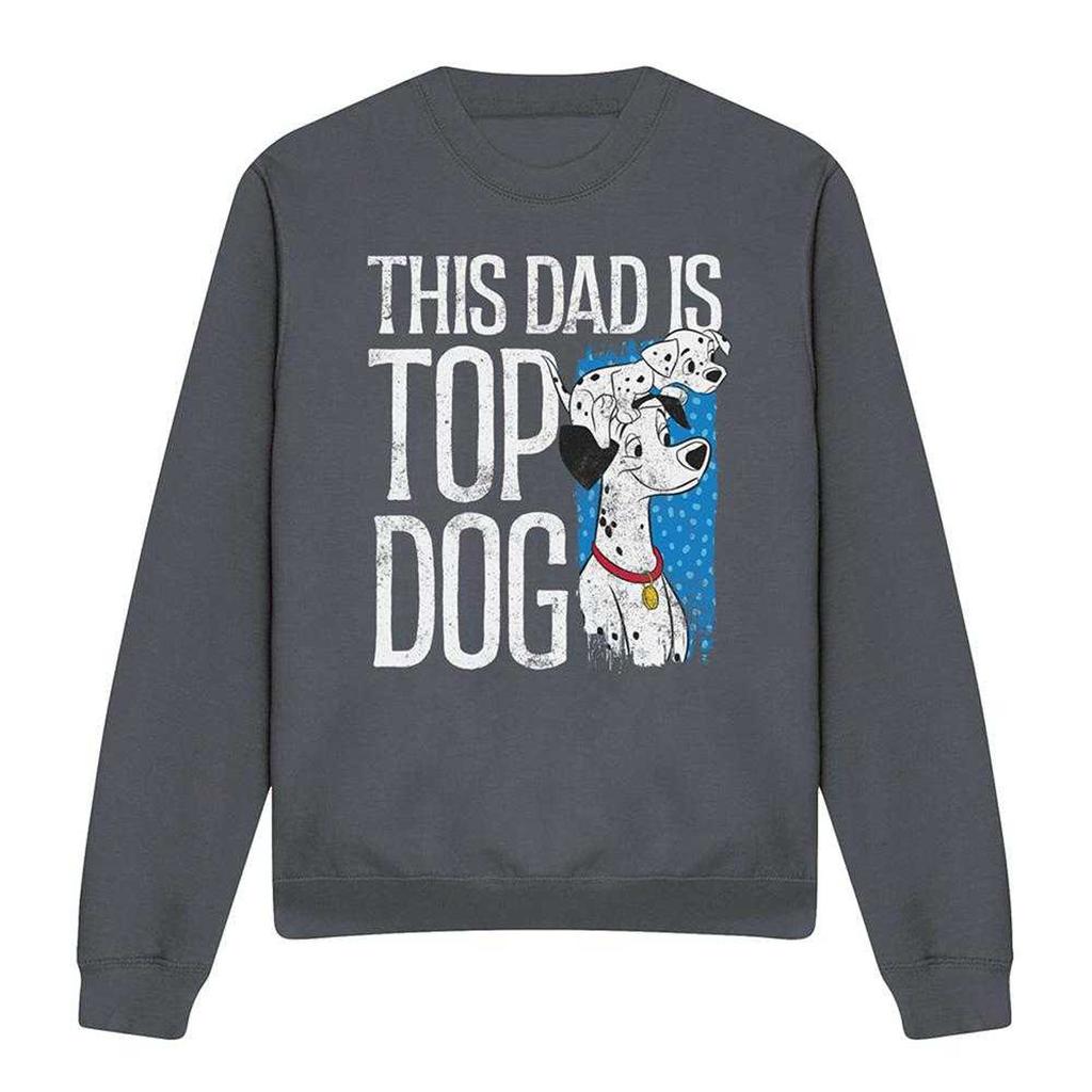 101 Dalmatians Unisex Adult This Dad Is Top Dog Sweatshirt