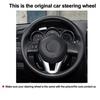 For Mazda 3 Axela 2016 For Mazda CX-5 CX5 CX-3 Hand Sewing Steering Wheel Cover