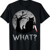 Cat What_ Murderous Black Cat With Knife Costume Halloween T-Shirt