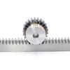 1PCS 1Mod 1 Modulus Metal Gear Set Steel Gear Rack 45 Teeth Adjustable Pinion Bore Hole Options 6-12mm Length 10x10x500mm