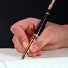 Retro Calligraphy Pen Refillable Classic Signature Pen Unique Chniese Dragon for Head Style Pen Clip for Adults Students