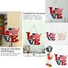 Charming American Independence Day Wooden Love Hanging Decor For Home And Hotel Display