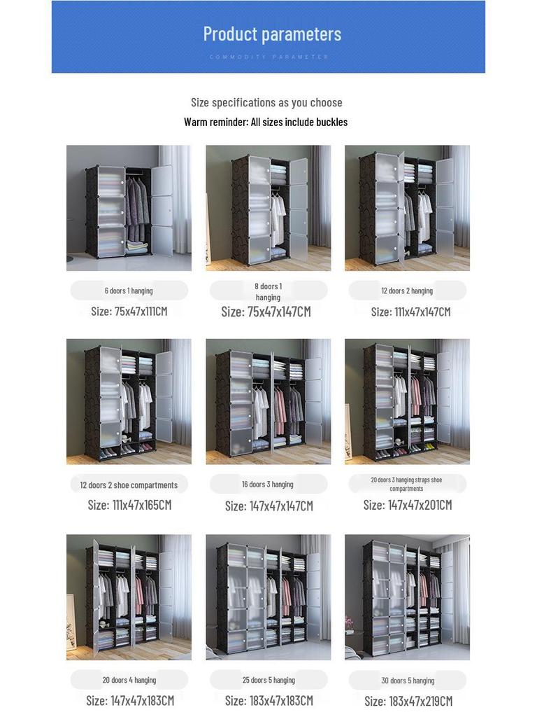 Moderná minimalistická plastová skriňa: Kompaktné úložné riešenie pre spálne a nájomné byty