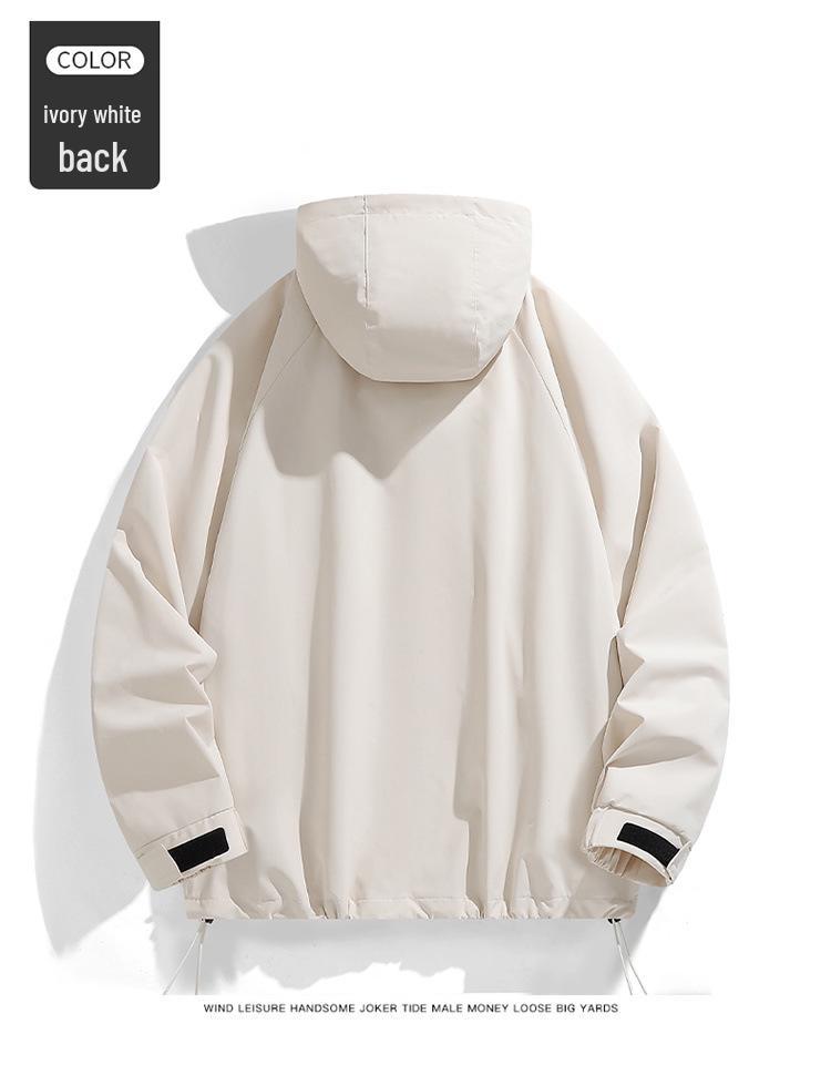 Spring/Autumn Hooded Workwear Jacket: Windproof, Waterproof, Casual Sports Outerwear for Men & Women