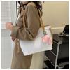 Women's Faux Leather Tote Bag Large Capacity Fashionable Shoulder Crossbody Bag Casual Office Handbag