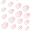 Klassische Nude-Rosa Kurze Runde French Press-On Nägel - Tragbar, Abnehmbar, Fertige Maniküre.