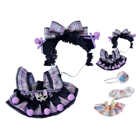 Baby Doll Clothes for 10cm Doll Mini Plush Doll Outfits Cute Dress-Up Outfit Doll Lover Collection Clothing for Fans