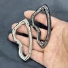 1PCS Zinc Alloy Mountaineering Belt Buckle Metal Essential Belt Icon Carabiner Waist Hanging Keychain Women Men Bag Pendant