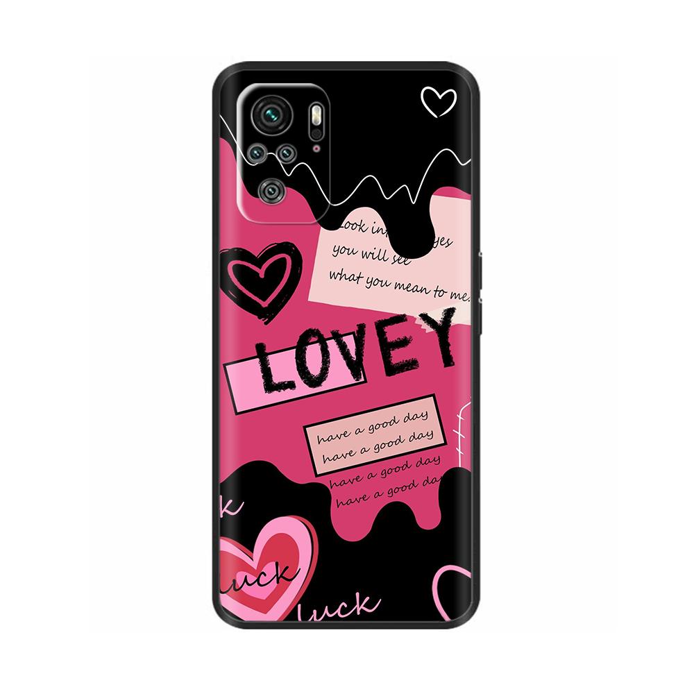 For Redmi Note 10 Case Note 10s Cute Soft TPU Protector Silicone Cover For Xiaomi Redmi Note 10 Pro Lightweight Shockproof Cases