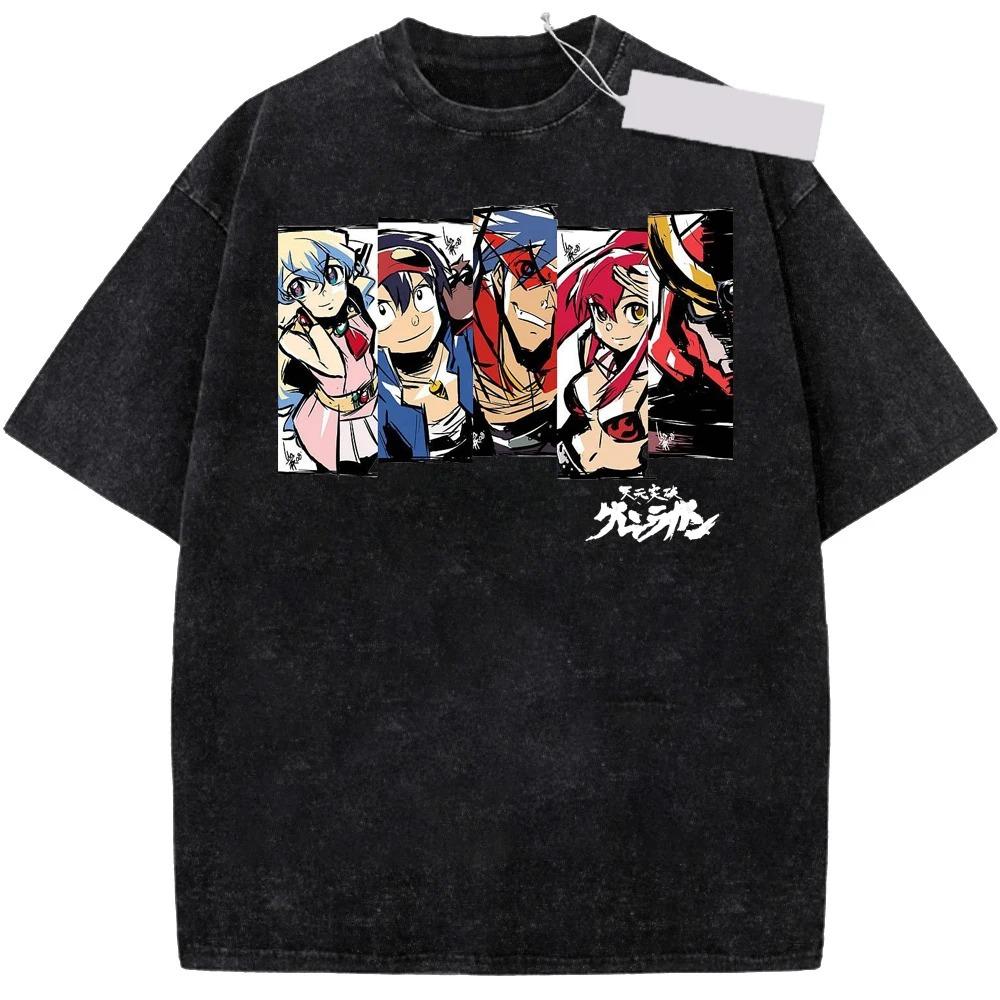 

The Outlast Trials Anime Lover Washed Tshirt Year round clothing personality Clothes Plus Size Unisex NewModel Couples soft S