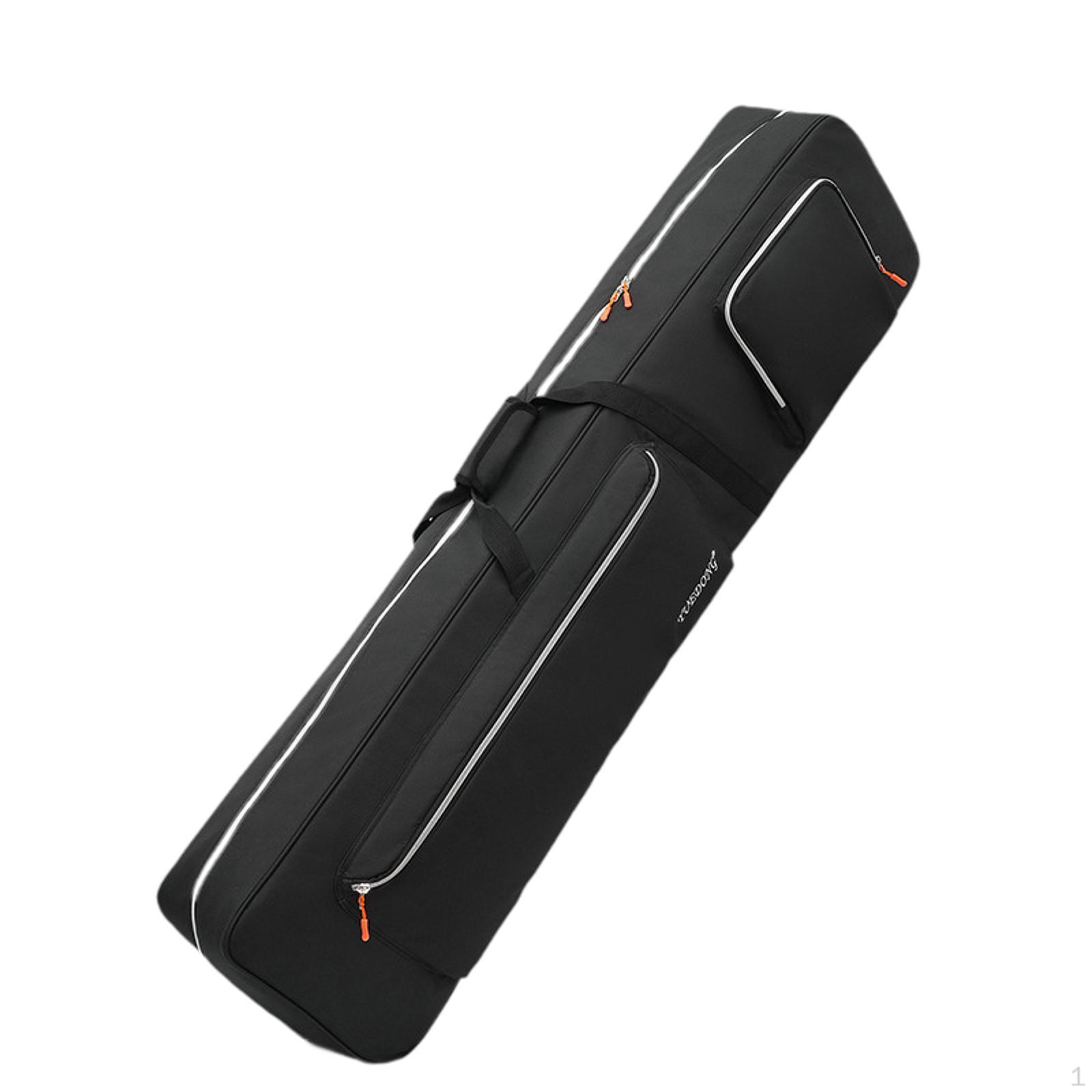 

Padded Electric Keyboard Gig Bag Piano Case Portable with Reflective Stripes