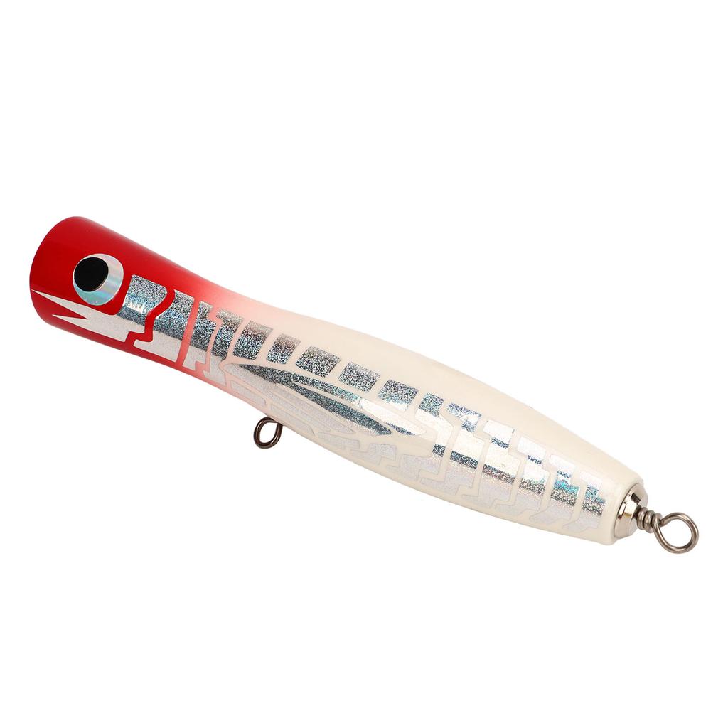 Popper Fishing Lure Attractive Colors Reflective Basswood 7.1in 3oz Large Popper Fishing Lure for Bass Tuna GT