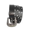 Women Casual Retro Belt & With Carving Pattern Buckle,Versatile Fashion Rivet Belt for Jeans,Dresses & Casual Wear,For Men Women