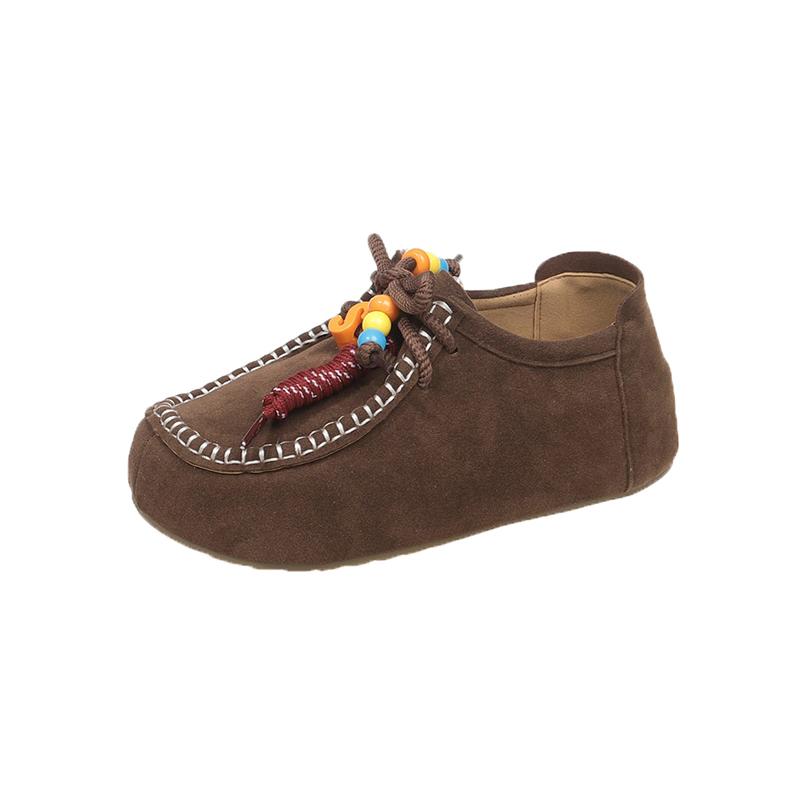 

Fashion Women Mary Janes Shoes Nubuck Leather Flat Shoes Leather Single Lolita Shoes Ladies Walking Chaussure Femme Zapatos De Mujer 40