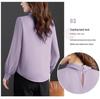 Spring 2025 French Chiffon Ribbon Shirt - Age-Reducing Long Sleeve Top for Women