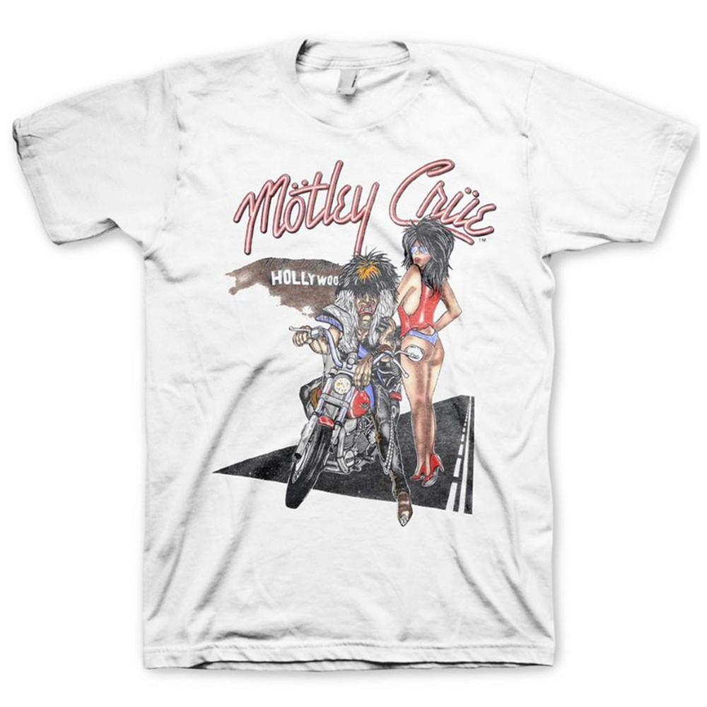 Authentic Motley Crue Alister Motorcycle 87 T-Shirt White S M L XL 2XL NEW Unisex T-Shirt M