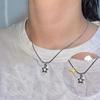 Fünfzackiger Stern Halskette Handgefertigter Anhänger Halsketten Punk Choker Kette Mode Halsband Geschenk für Teenager Mädchen Jungen