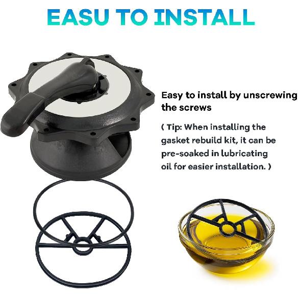 Spider Gasket Kit Pool Sand Filter Valve Seal Gasket Parts Replacement for Hayward Sp0714t Vari-Flo XL Valve and SPX0714CA O-Rings Gasket