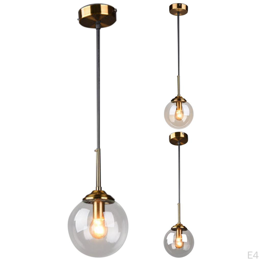 Glass Ceiling Lights LED W/ E14 Lighting Nordic Pendant Light for Bedroom kitchen counter