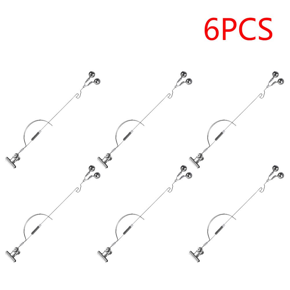 Fishing Rod Bite Bait Alarm Stainless Steel Night Fishing Alarm Bells Carp Tackle Anti-corrosion Anti-rust Fishing Equipment