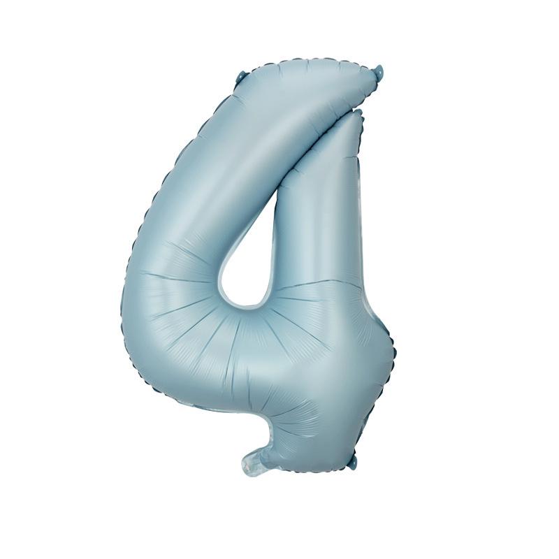 32" Medium Number Aluminum Foil Balloon for Children's Birthday Party Decorations