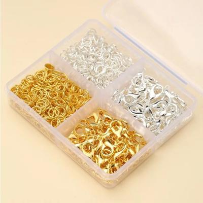 1 Box Lobster Clasp Open Jump Rings for Jewelry Making Bracelets Necklaces Hooks Chain Closure DIY Accessories