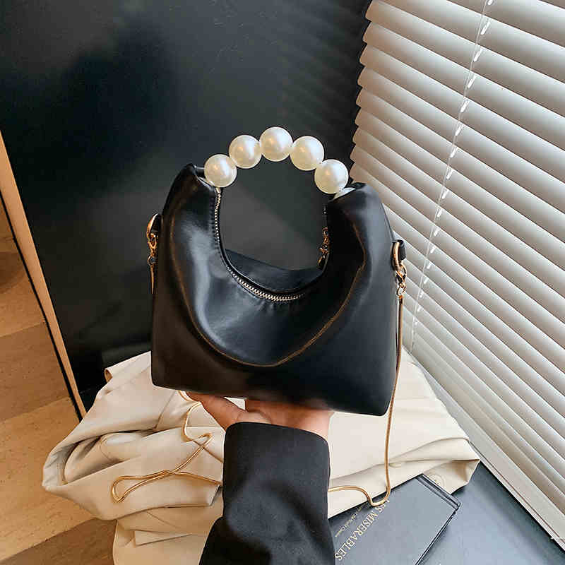 

French Beaded Banquet Bag Summer Women s Party One Shoulder Bags Elegant Fashi Chain Handbag Luxury Ladies Evening Pouch Mini(Max Length<20cm) чёрный
