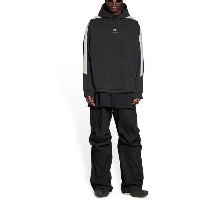 Balenciaga Sporty B Side Stripe Oversized Hoodie 704023TMVG23869
