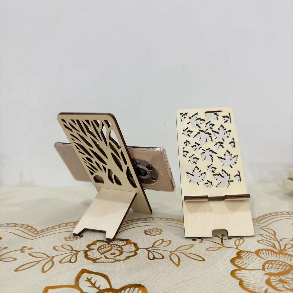 with Charging Port Desktop Phone Holder Wood Cellphone Standing Home Decor Stand Bracket  Home