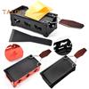 1 Set Cheese Raclette Rotaster Sqaure Rounded Edge Metal Effective Compact Design Cheese Raclette Set Baking Tools