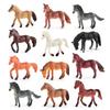 Urzekający Zestaw Miniaturowych Modelów Konia Arabskiego z PVC Z Dwunastoma Unikalnymi Realistycznymi Figurkami Zwierząt