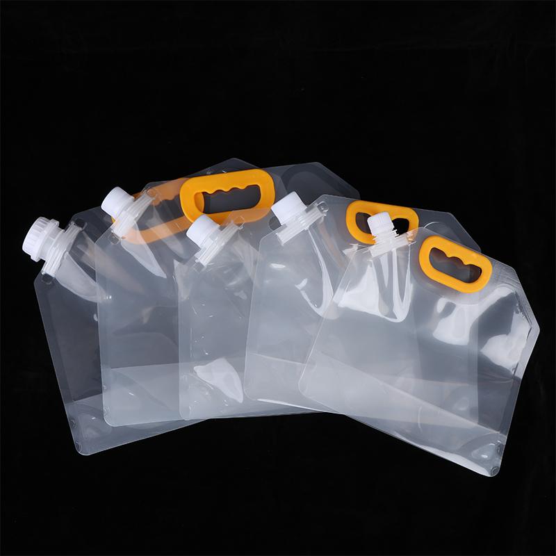 5 Stück 1L-10L Faltbarer Wasserbehälter Wasserspeicherkanister Tasche für Outdoor Camping Wandern Notfall-Überleben