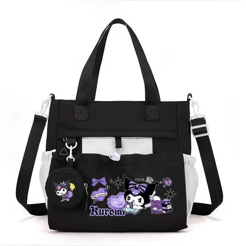 

Сумка-тоут из нейлоновой ткани большой вместимости, сумка для репетиторства для студентки, универсальная наплечная сумка-мессенджер, сумка для книг для занятий