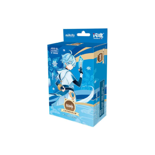 Genshin Impact Seven Sacred Summon Pre-built Deck Vol.1 Chongyun/Keqing/Kujo Sara Starter Deck Game Accessories Genshin Impact Official Merchandise