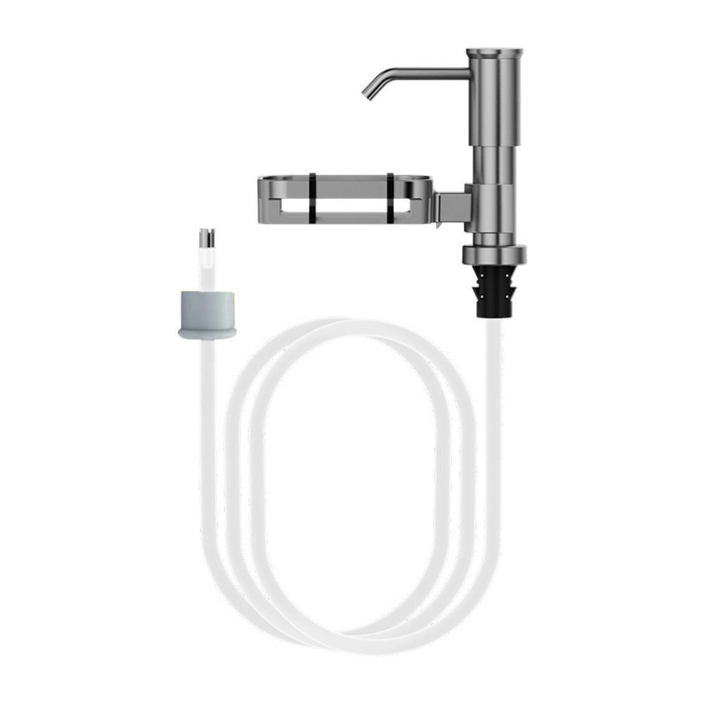 Silicone Extension Tube Soap Dispenser Stainless Steel Countertop Soap Dispenser Kitchen Use