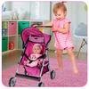 [PACZB] Foldable Princess Doll Stroller PINK X23
