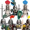 Medieval Military Noble Knights Building Blocks Figures Accessories Helmet Armor Shield Sword MOC Bricks Toys Friends Gifts