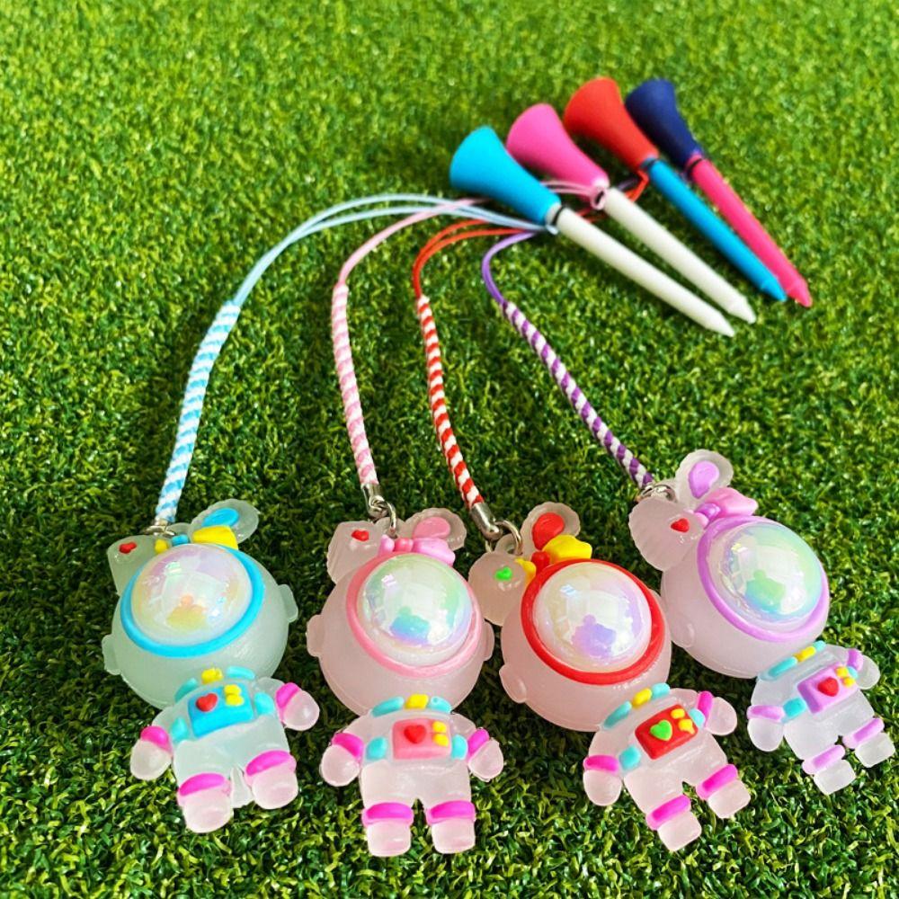 

Flashing Light Golf Tee Rabbit Golf Novelty Shape Tees Golf Rubber Tees for Golf Ball красный