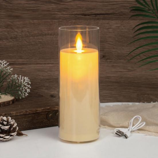 Flameless LED Candles with Remote Control Battery Operated Flickering Fake Pillar Candles Electric Warm Light for Wedding Holiday Home Decor