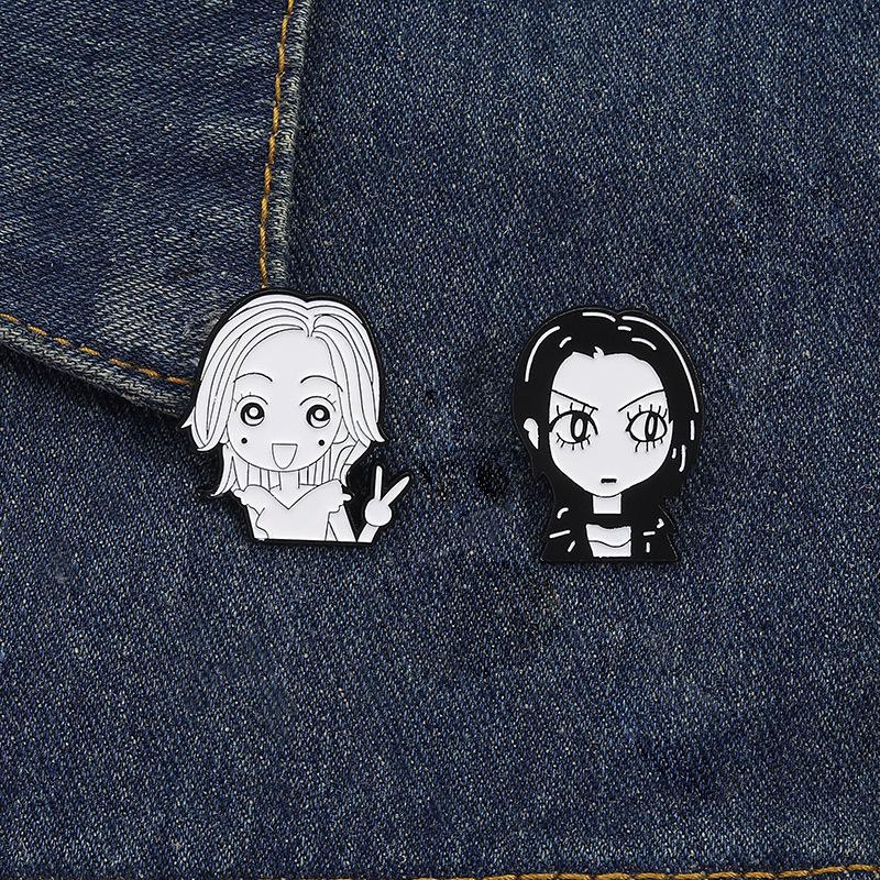 Comic Girls Nana Enamel Pin Classic Japanese Anime Character Brooches Lapel Backpack Badge Cartoon Jewelry Gift